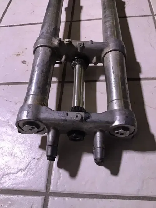1991 SUZUKI RM125 RM 125 front forks suspension triple tree front axle front end