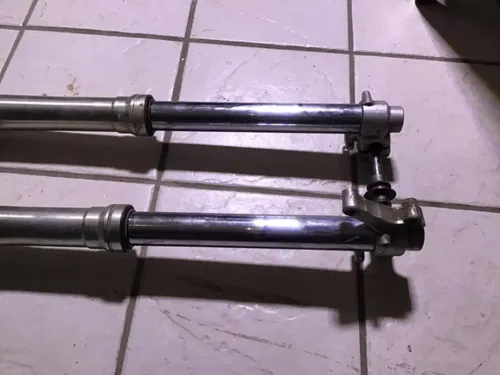 1991 SUZUKI RM125 RM 125 front forks suspension triple tree front axle front end