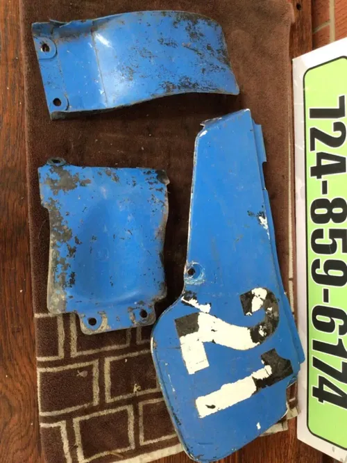 1995 SUZUKI RM80 NUMBER PLATE SIDE PANEL rear inner fender