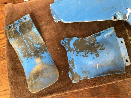 1995 SUZUKI RM80 NUMBER PLATE SIDE PANEL rear inner fender