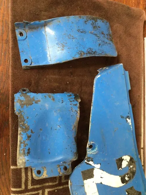 1995 SUZUKI RM80 NUMBER PLATE SIDE PANEL rear inner fender