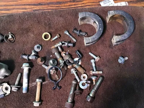 2008 06-16 Honda CRF150F CRF misc chassis hardware tank strap Perch bolts spring