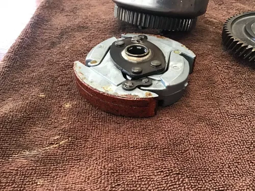 1981 Yamaha MJ50 Towny internal clutch centrifugal clutch housing starter gear