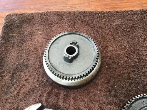 1981 Yamaha MJ50 Towny internal clutch centrifugal clutch housing starter gear