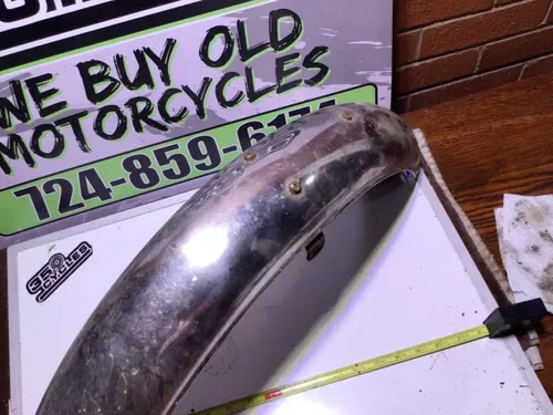 1967 1969 Kawasaki C2TR C2 TR Roadrunner Rear Fender Stainless Steel 35004-015