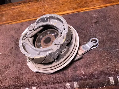 2006 HONDA CRF150F OEM REAR DRUM BRAKE HUB BRAKE SHOES