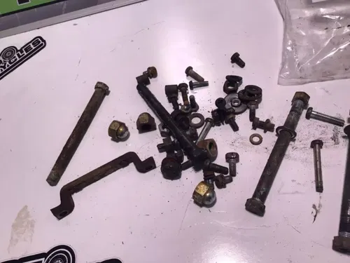 1969 Kawasaki G3TR 90cc Bushmaster motor mount bolts + misc hardware