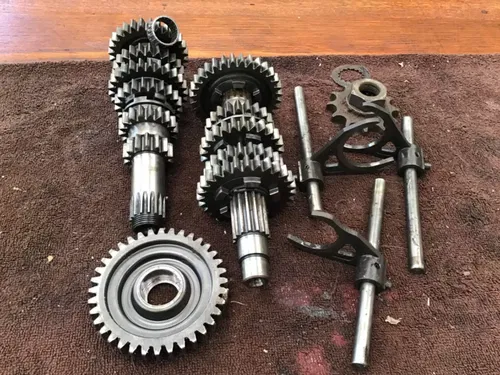1974 Penton KTM Hare Scrambler 250 transmission gears shift forks tranny