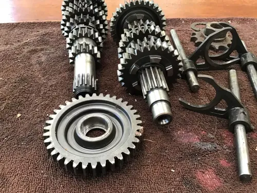 1974 Penton KTM Hare Scrambler 250 transmission gears shift forks tranny