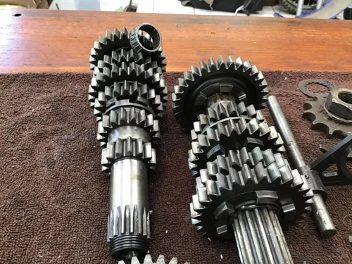 1974 Penton KTM Hare Scrambler 250 transmission gears shift forks tranny