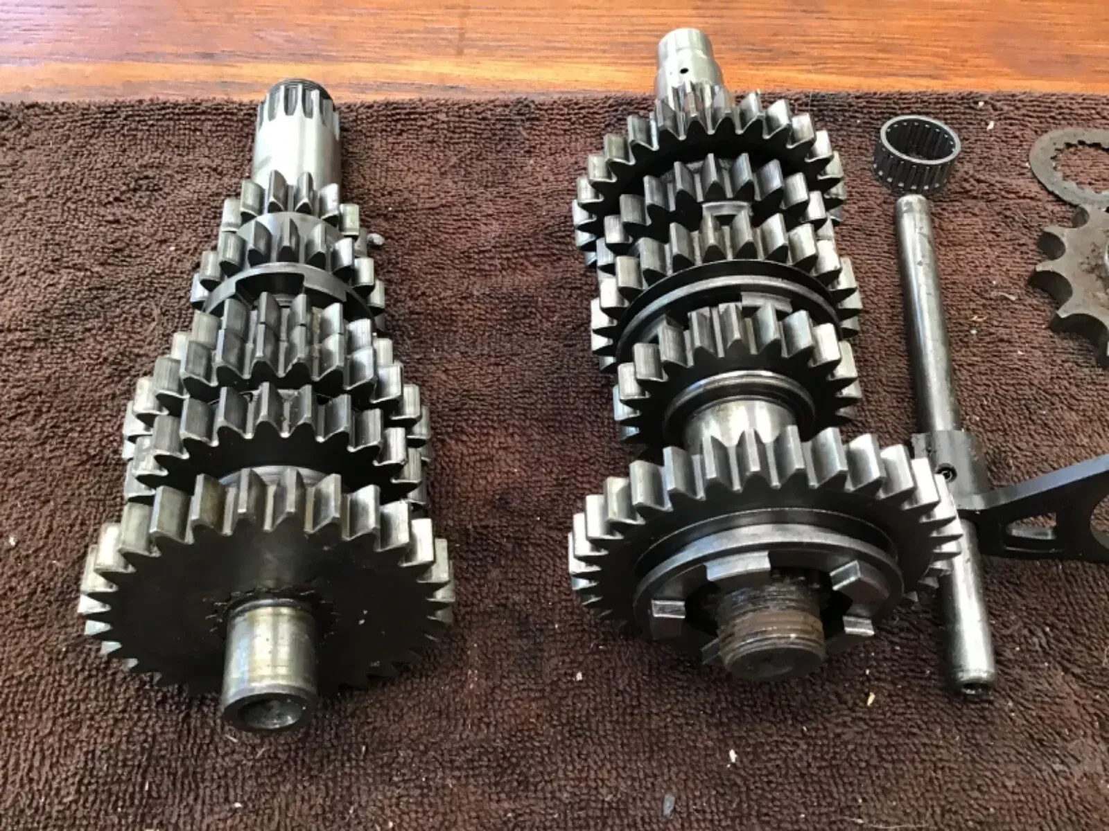 1974 Penton KTM Hare Scrambler 250 transmission gears shift forks tranny