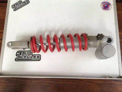 1988 Honda cr125 rear shock 52400-KS6-841 damper absorber OEM good spring red