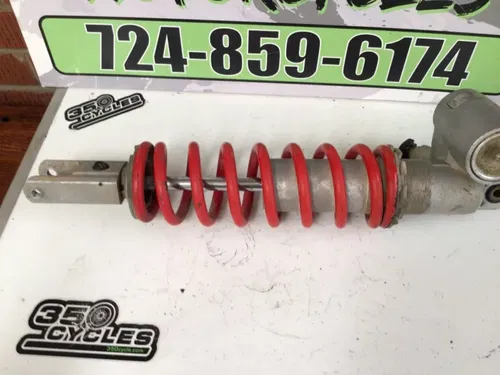 1988 Honda cr125 rear shock 52400-KS6-841 damper absorber OEM good spring red