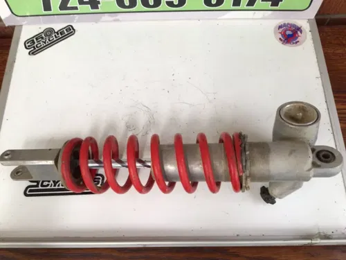 1988 Honda cr125 rear shock 52400-KS6-841 damper absorber OEM good spring red