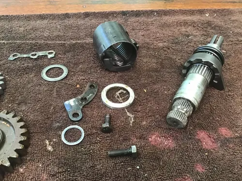 1974 Yamaha MX250 kick starter kicker gear spring kickstart assembly secondary