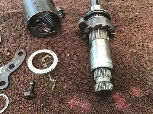 1974 Yamaha MX250 kick starter kicker gear spring kickstart assembly secondary