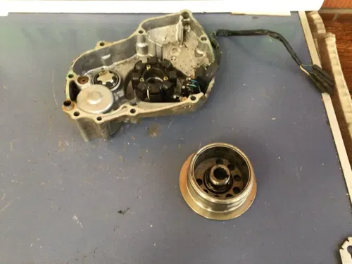 2005 05 Honda CRF450R crf450 OEM GOOD! Stator Cover Case flywheel stator