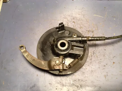 1984 Honda XL250R Front Brake Plate Panel Arm Cam Shoes Speedometer Drive Gear