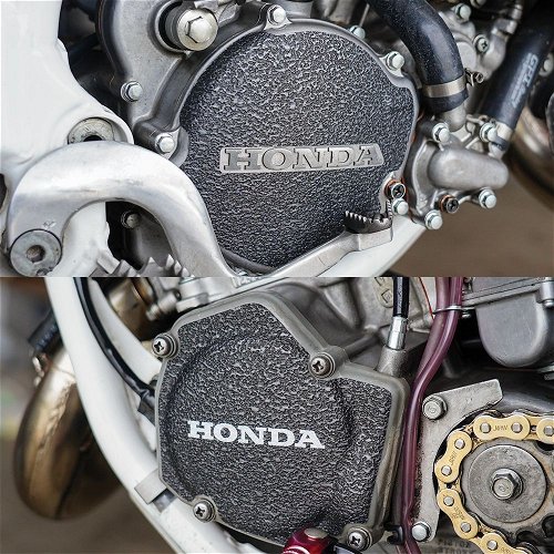 2000 Honda CR125 Black Engine Cover Guard Pack Grip Tape