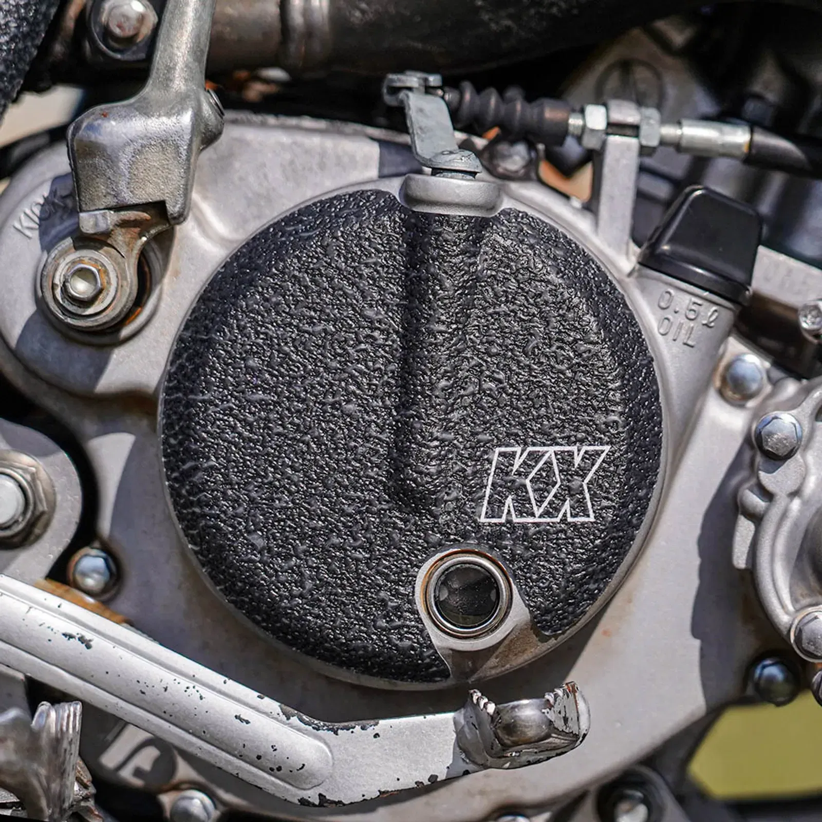 パーツ Kawasaki KX65 Black Engine & Frame Guards 2000-2025 Kawasaki KX65 Cover