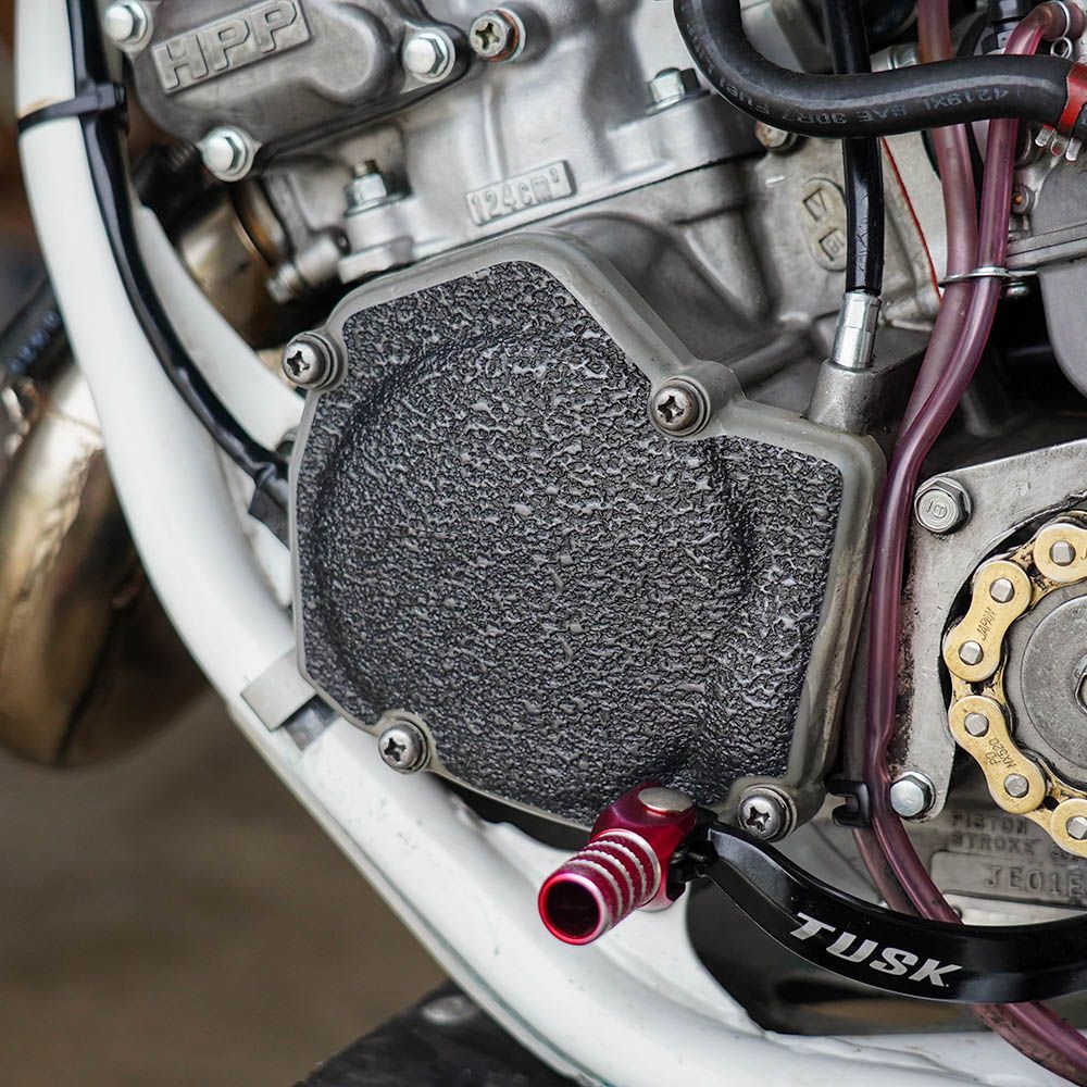 Black Ignition Guard 1988-2000 Honda CR125 Flywheel Engine Cover Grip Tape CR