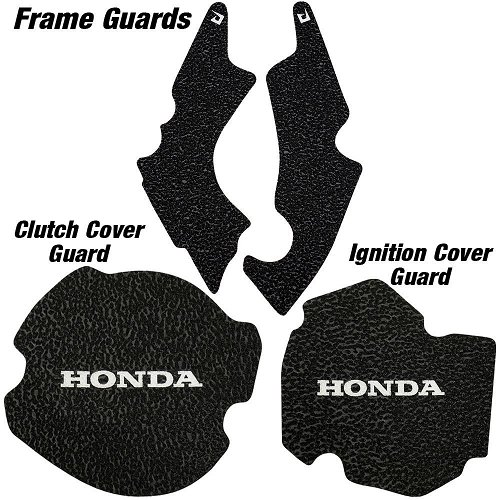 2000 Honda CR125 Black Engine Cover & Frame Guard Pack Grip Tape