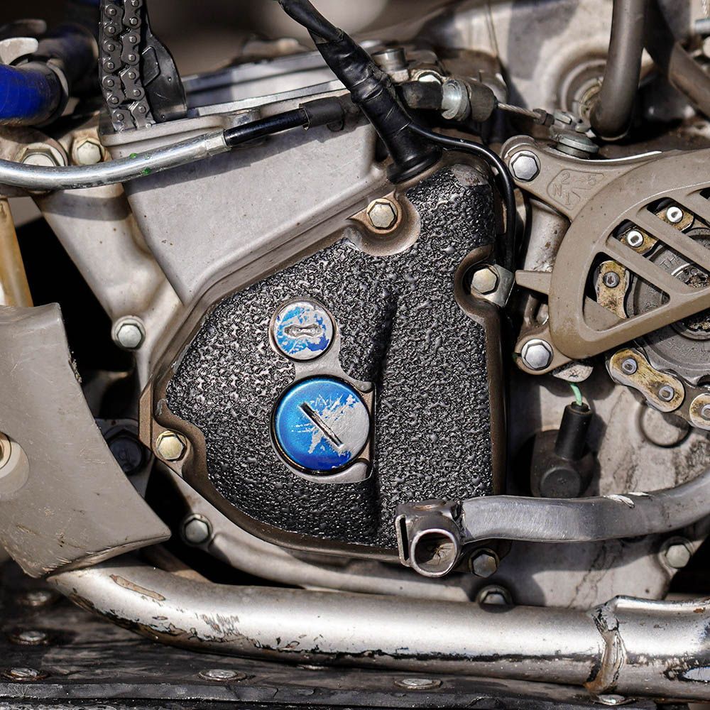 Black Ignition Guard 2004-2008 Kawasaki KX250F Flywheel Engine Cover Grip KX F