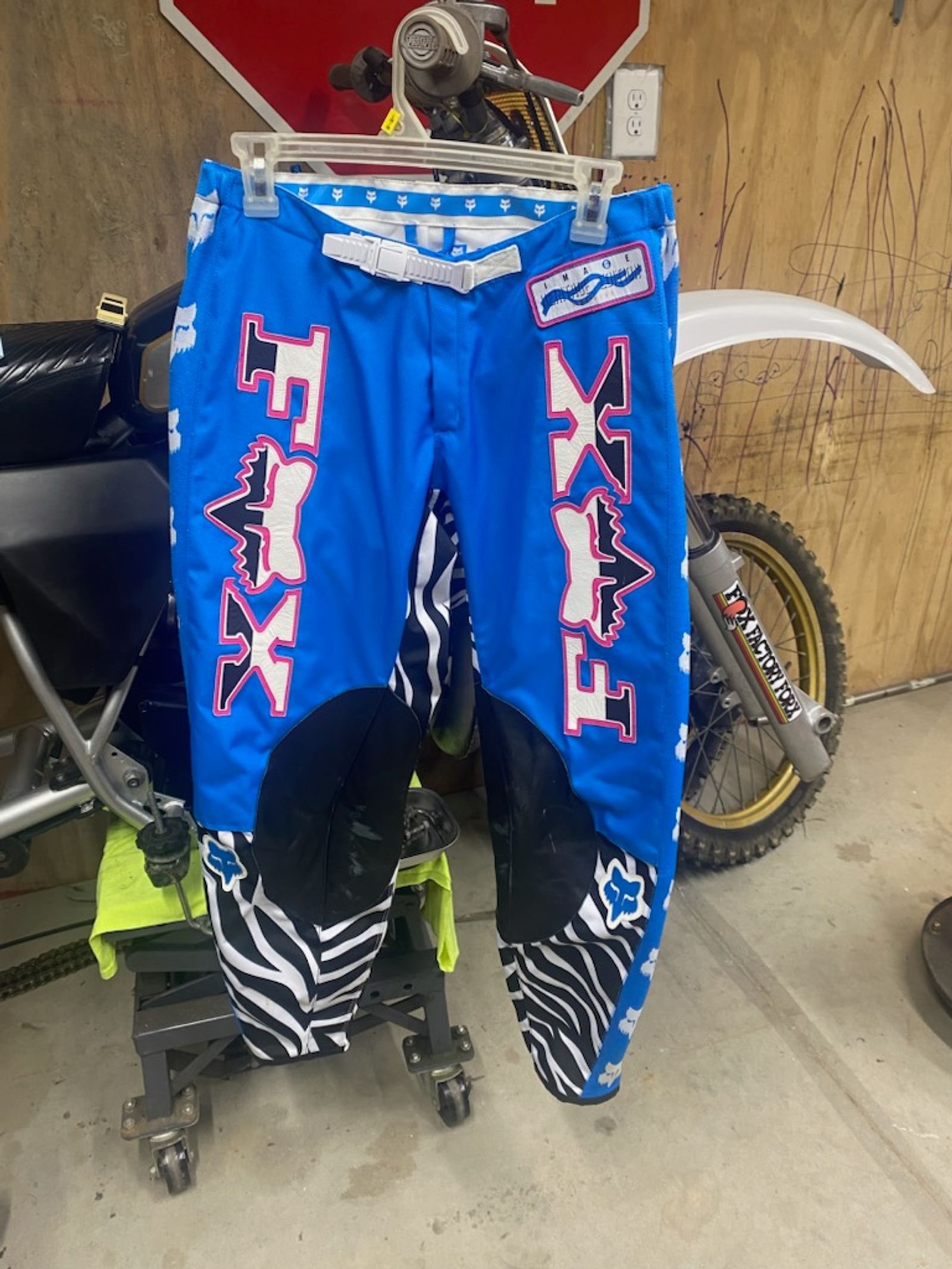 Retro Zebra Motocross Pants