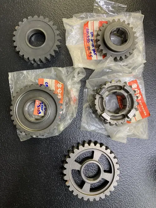 RM250 ‘89–95 Used Transmission Gears From The Driven Shaft