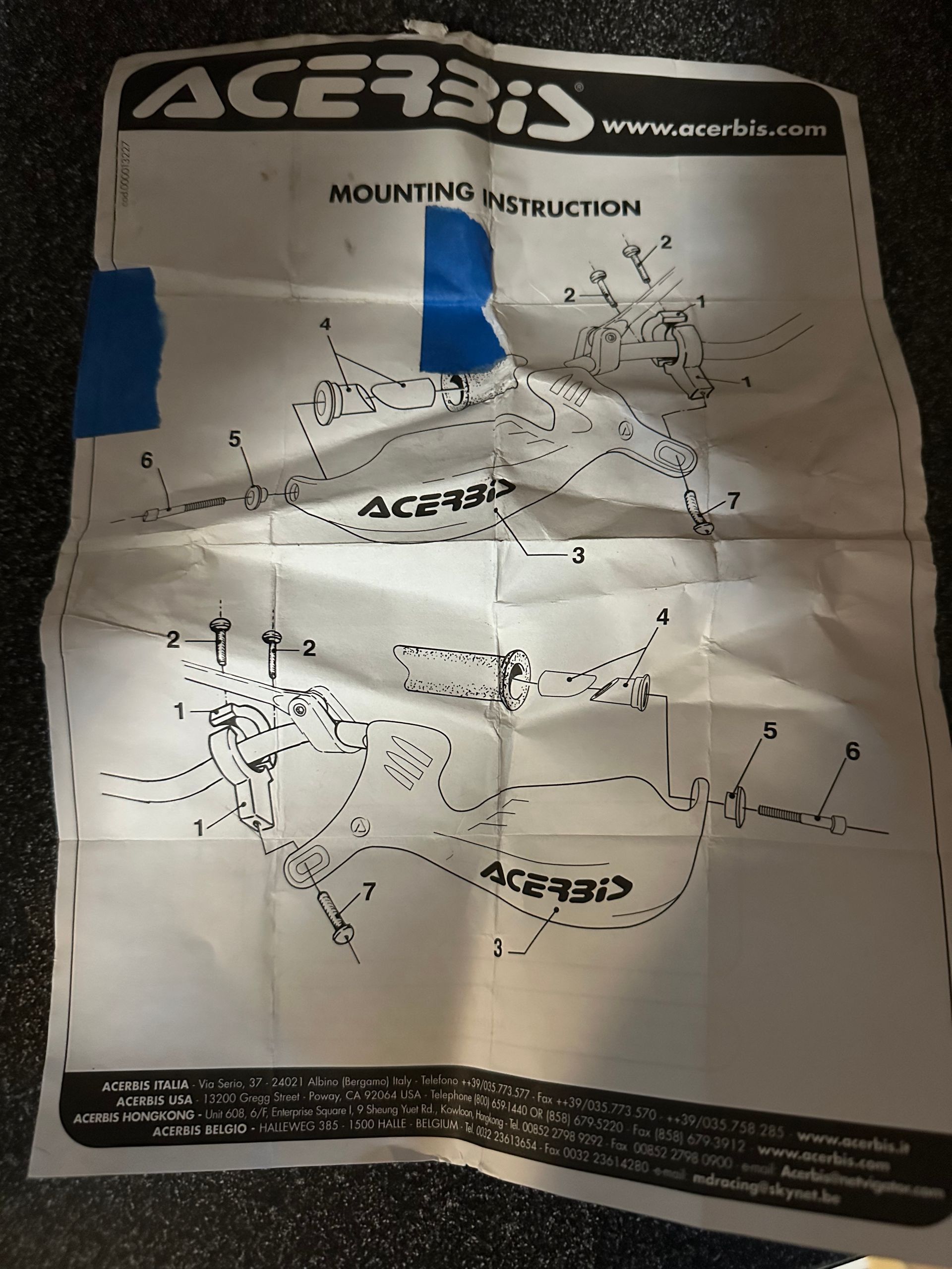 Ascerbis Pro rally handguards. Brand new 