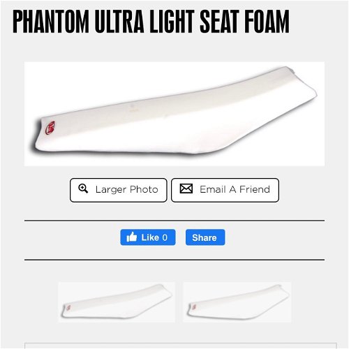 Guts Ultra lightweight Phantom Seat Foam + Cover - 18-22 YZ450F, 19-23 YZ250F 