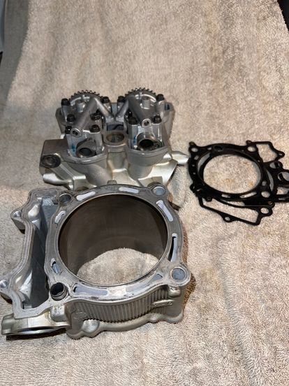 2007-2009 Yz450f Head And Cylinder