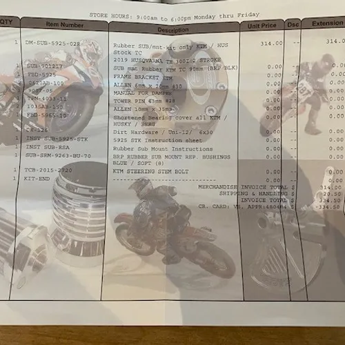Scotts BRP RUBBER MOUNTED SUB MOUNT KIT RSA-901217 KTM/Husq