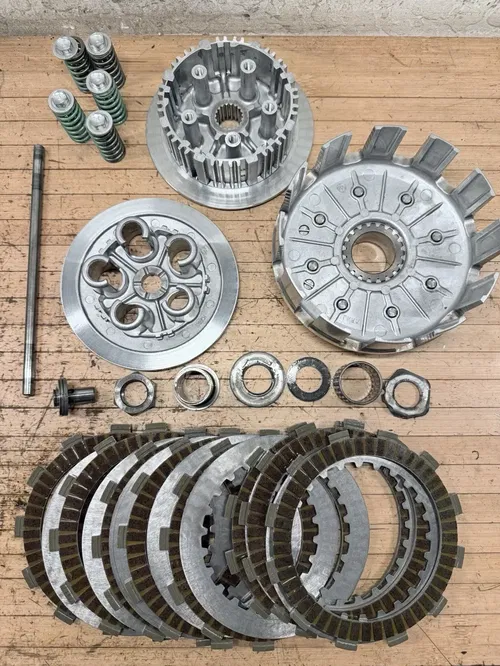2007 04-09 CRF250R OEM Complete Clutch Basket Hub Center Pressure Plate Actuator