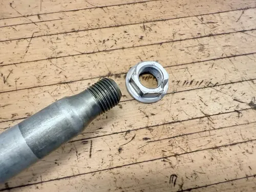 02-03 CRF450R CR250R CR125R OEM FRONT WHEEL AXLE SHAFT BOLT NUT 44301-KZ4-J40