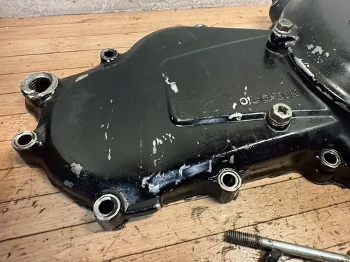 83-84 1984 HONDA ATC250R ENGINE OEM CASE LEFT SIDE INNER OUTER CLUTCH COVER