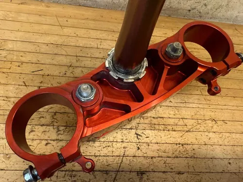 10 12 13 HONDA CRF250R CRF450R PRO CIRCUIT RED FRONT FORK TRIPLE TREE CLAMPS