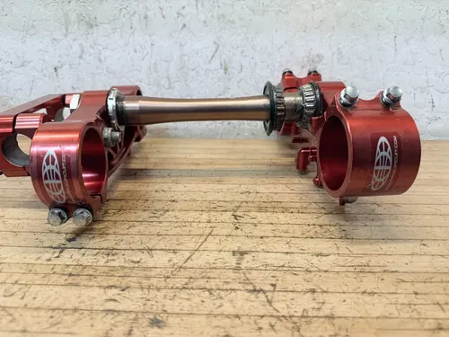 10 12 13 HONDA CRF250R CRF450R PRO CIRCUIT RED FRONT FORK TRIPLE TREE CLAMPS