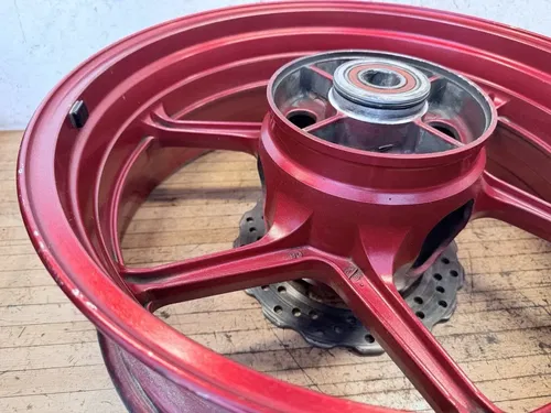05-06 KAWASAKI NINJA ZX6R ZX636C REAR OEM WHEEL BACK RIM STRAIGHT