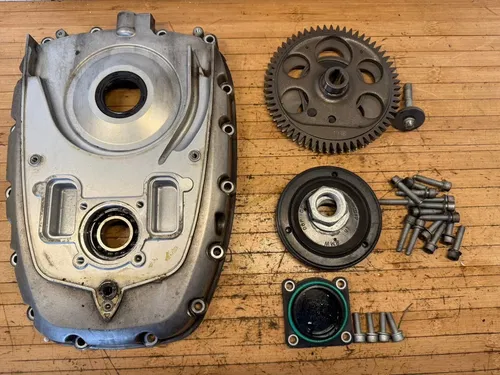04-07 BMW R1200GS Adventure R1200R Front Engine Timing Alternator Cover Pulley