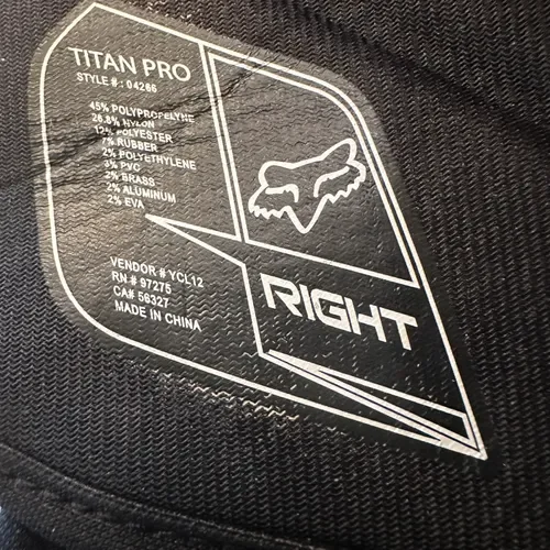 Fox Racing Titan Pro Knee/Shin Guard (Adult size) Save 60% vs Retail
