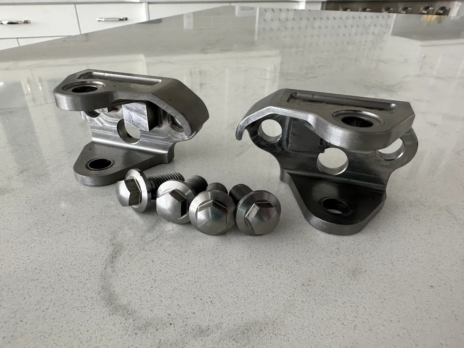 SCAR Titanium Footpeg Mount Brackets 2008-2022 YZ450F, YZ250F, YZ