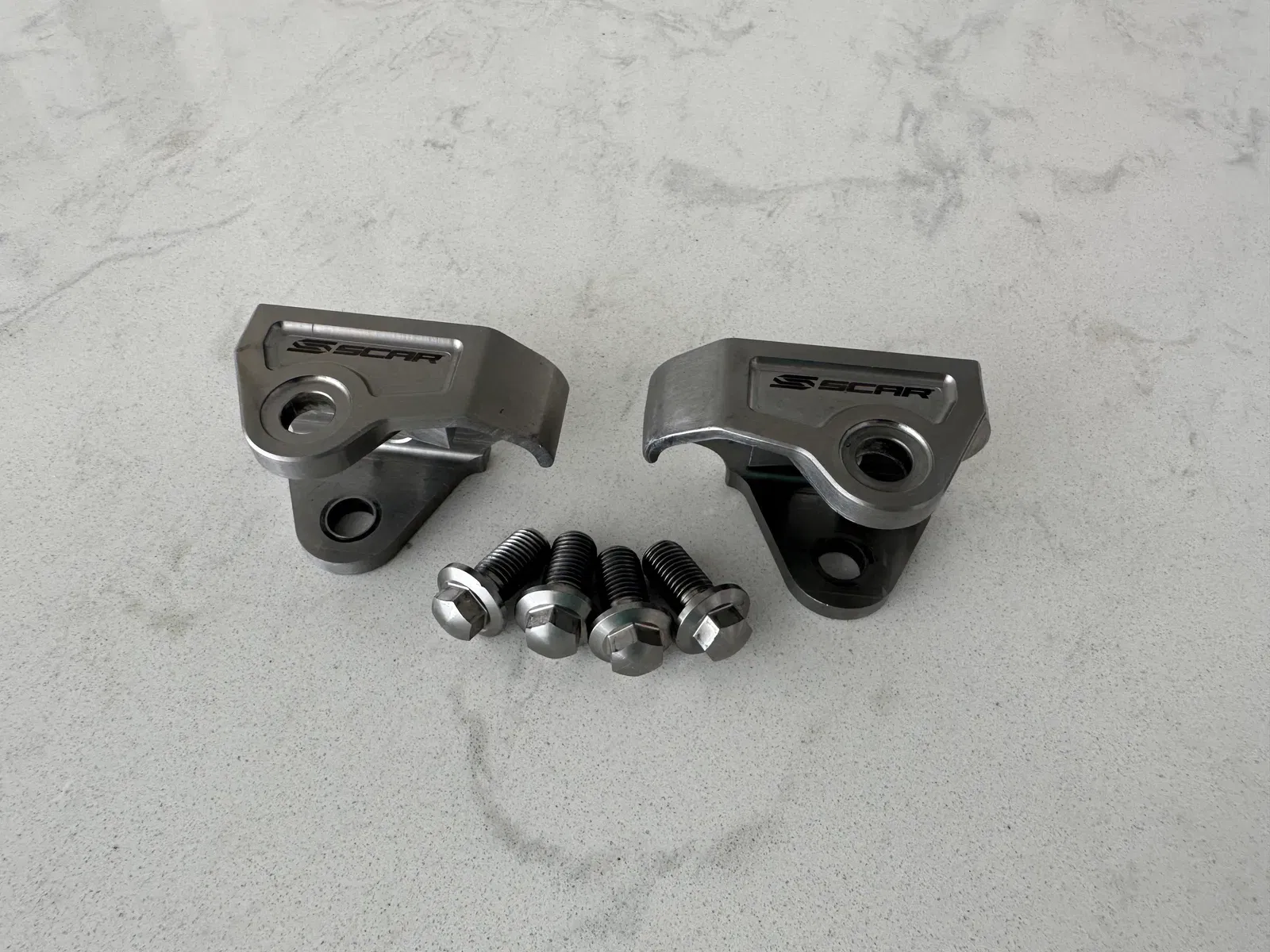 SCAR Titanium Footpeg Mount Brackets 2008-2022 YZ450F, YZ250F, YZ