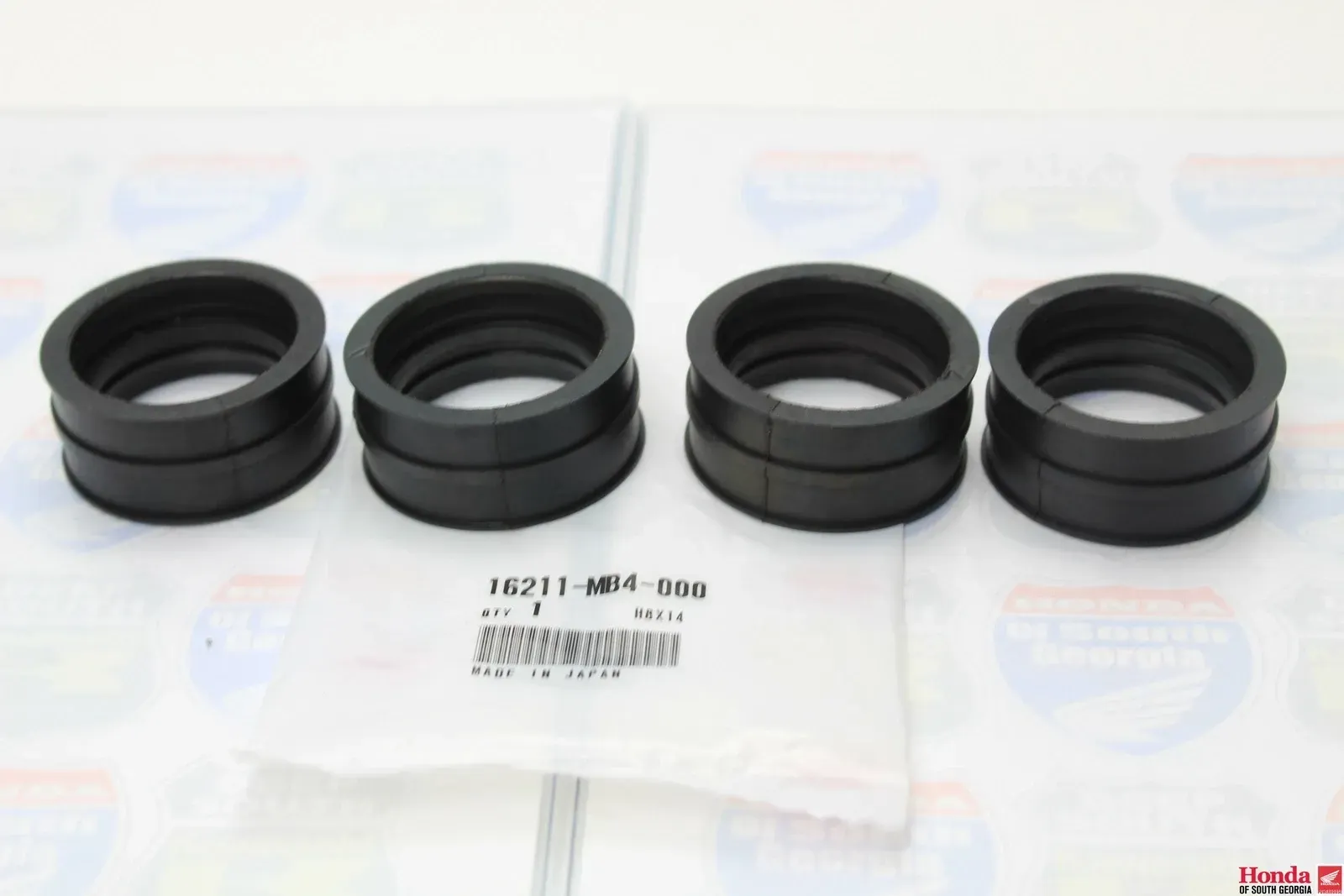 OEM HONDA CARB CARBURETOR INTAKE MANIFOLD BOOT SET OF 4 16211-MB4-000 X 4