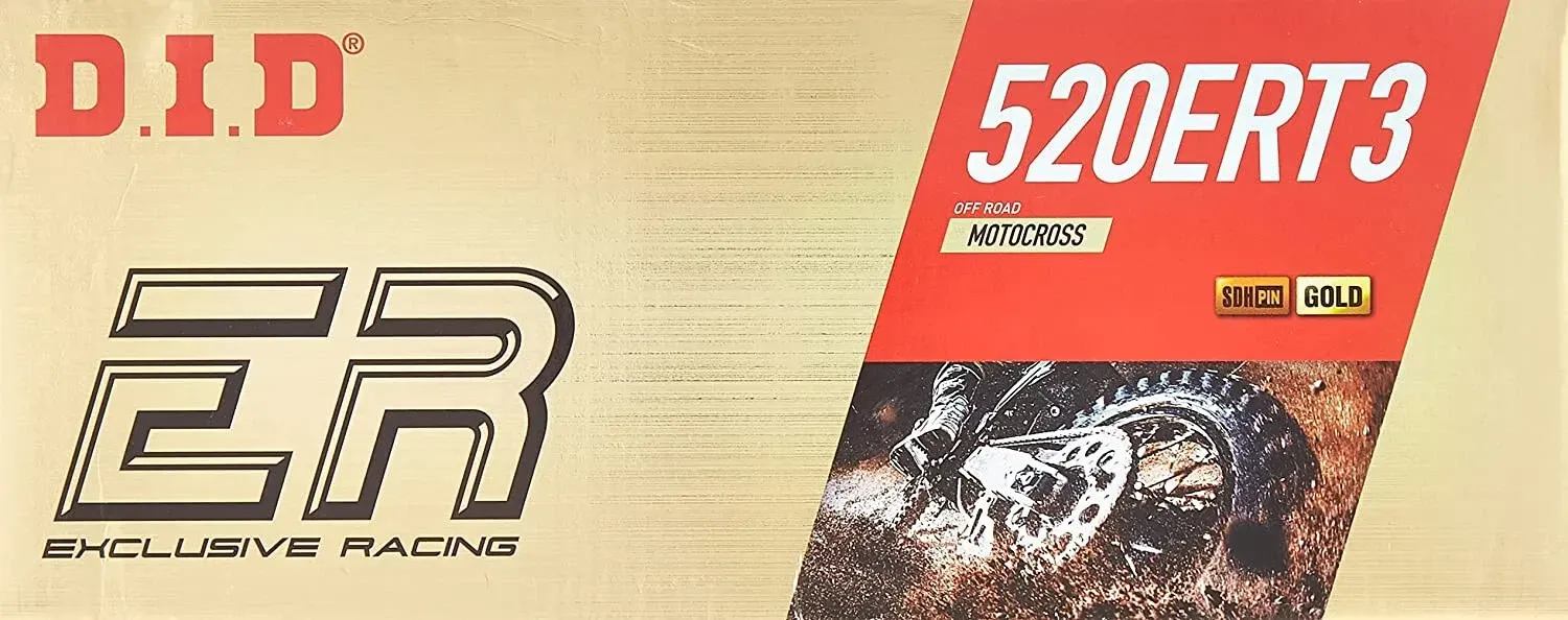 DID 520ERT3-120 Gold 120 Link High Performance ERT3 Series Non-O-Ring CHAIN