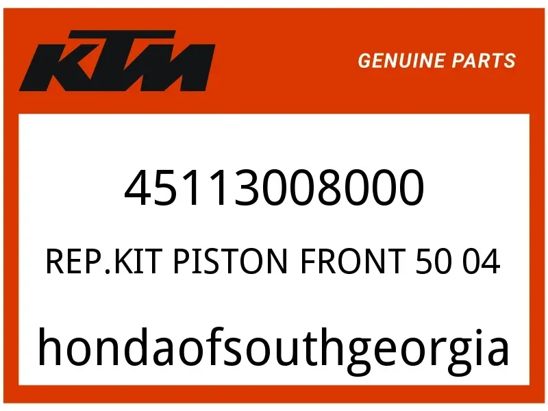 KTM OEM Part 45113008000 REP.KIT PISTON FRONT 50     04