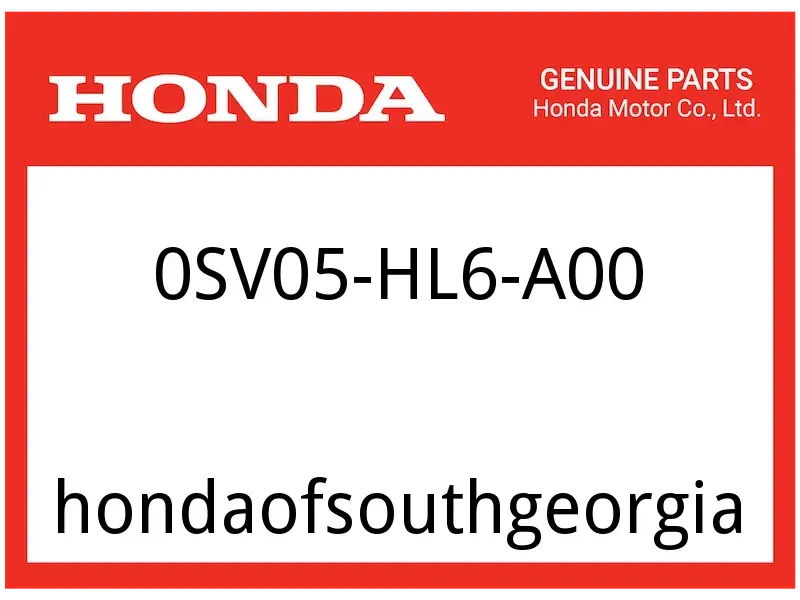 Honda OEM Part 0SV05-HL6-A00 MIRROR, SIDE