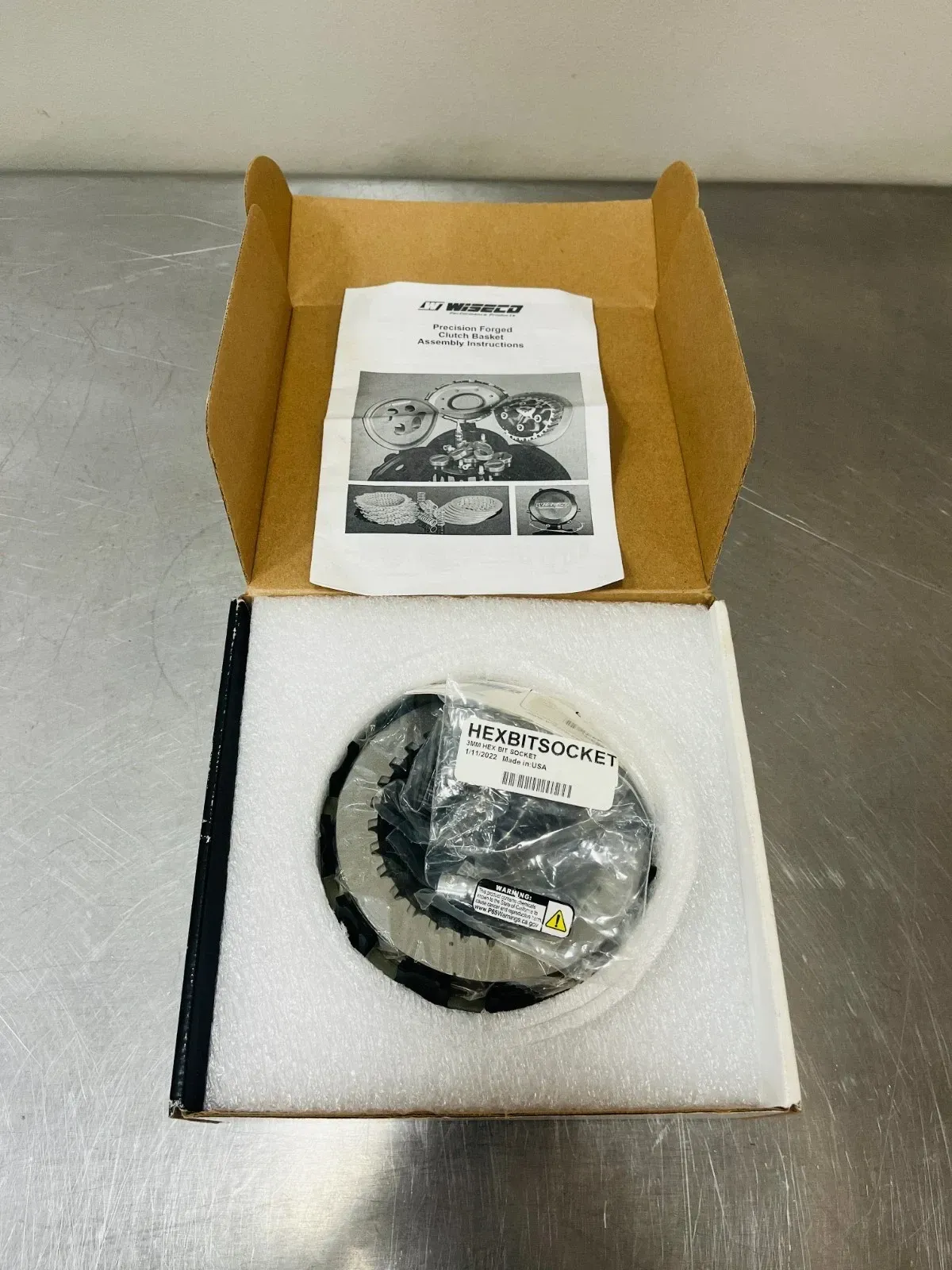 2005–2025 Yamaha YZ125 YZ250F Wiseco Forged Clutch Basket & Plates Kit CSK030