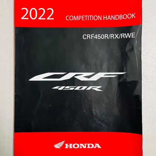 2022 Crf 450r  OEM Owners Manual 