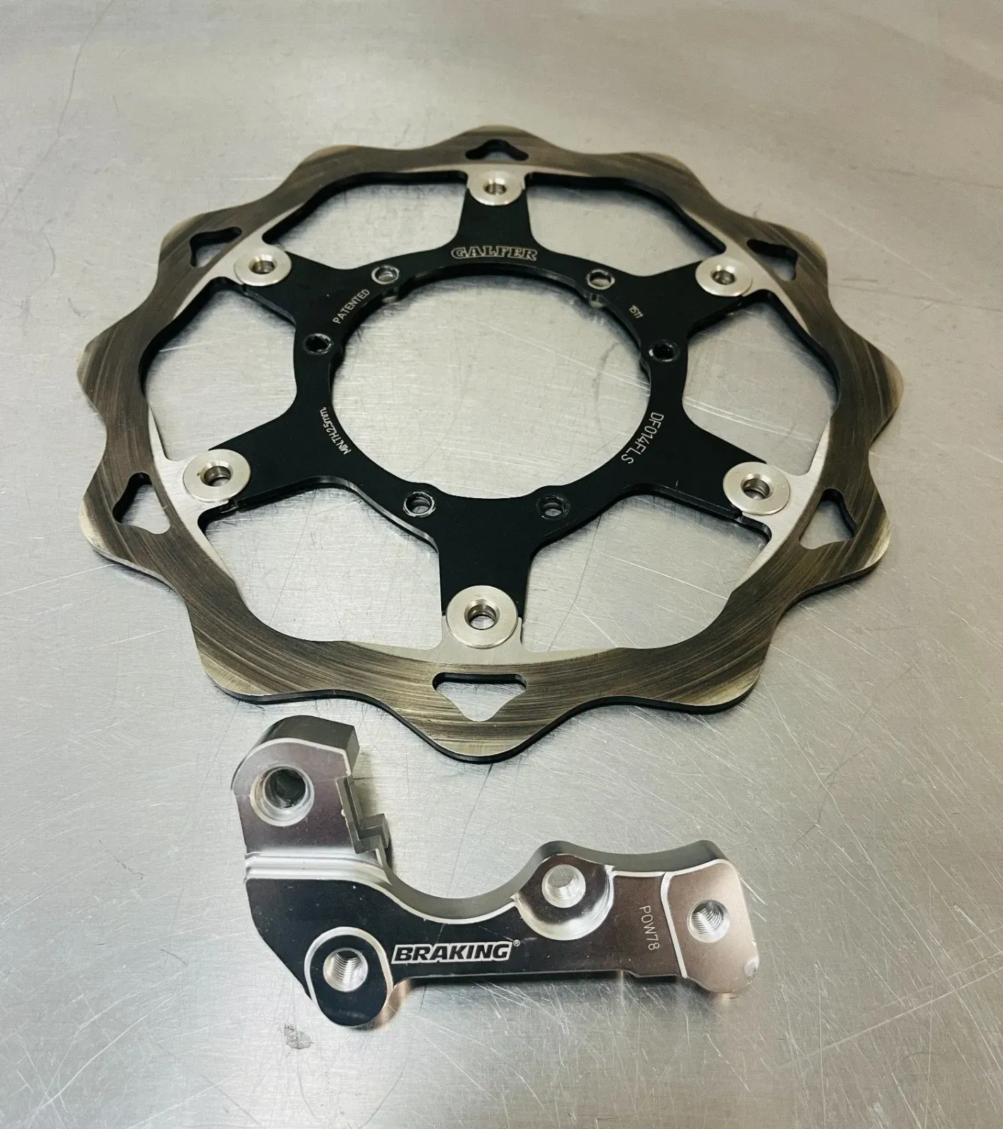 2004–2026 Honda CRF250R/450R Galfer Brakes 270mm Wave Brake Rotor Kit + Bracket